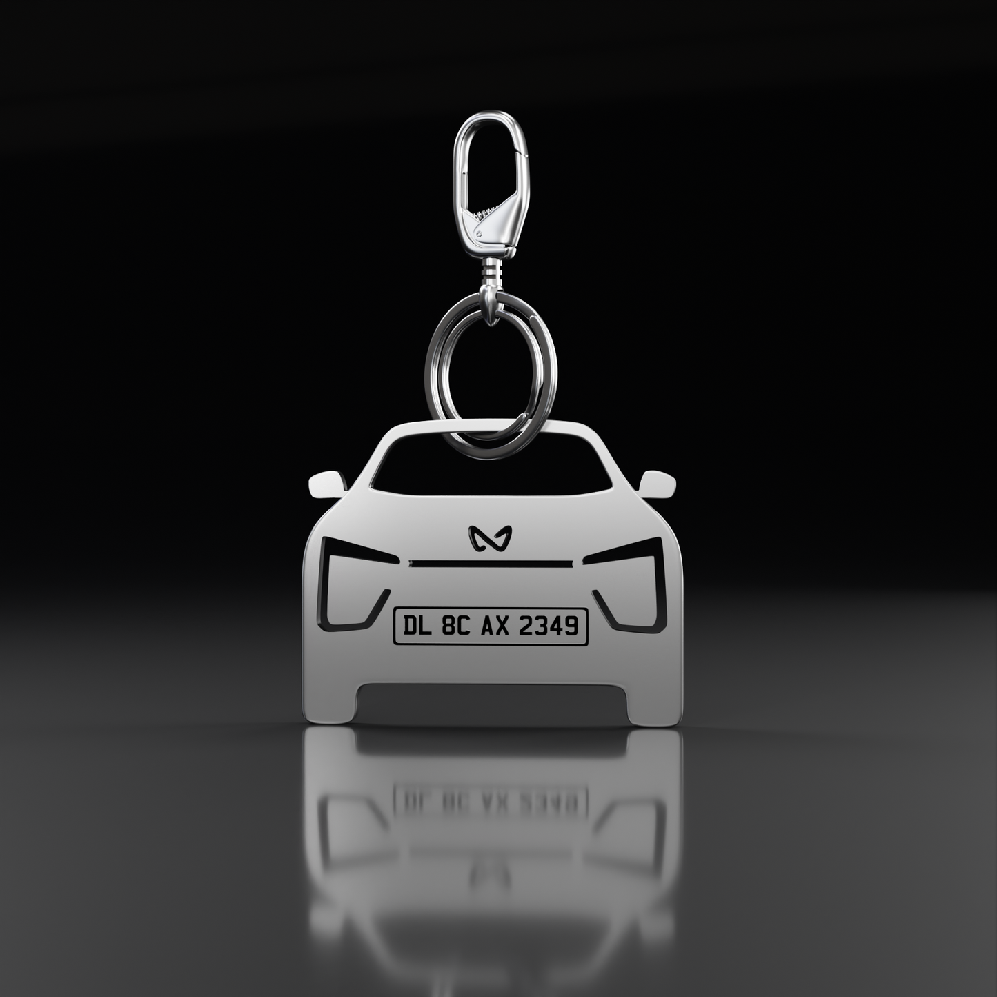 Personalised Number Plate Car Keychain