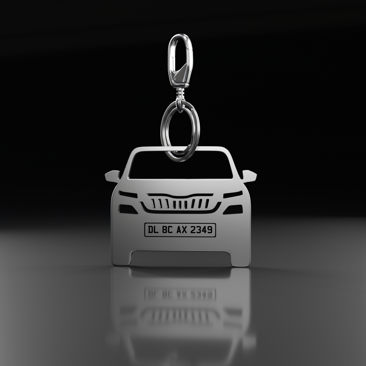 Personalised Number Plate Car Keychain