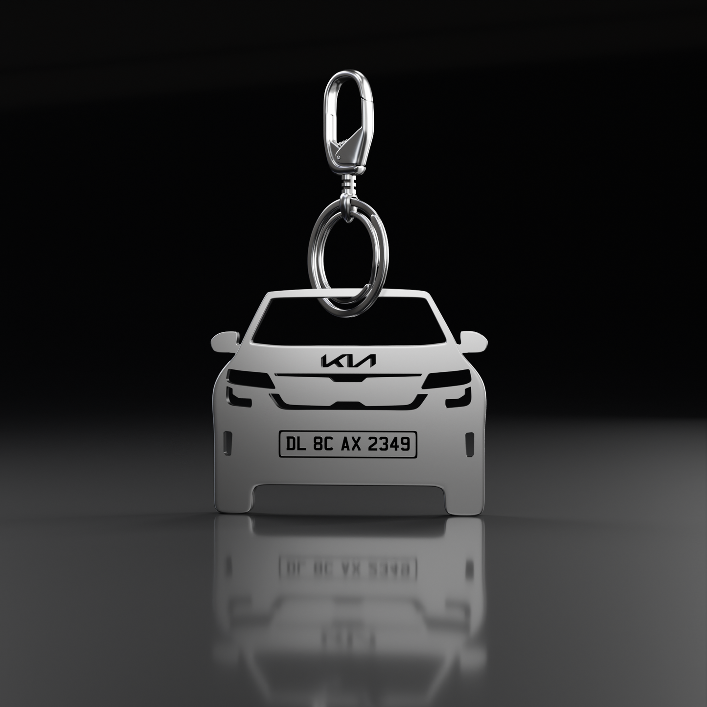 Personalised Number Plate Car Keychain