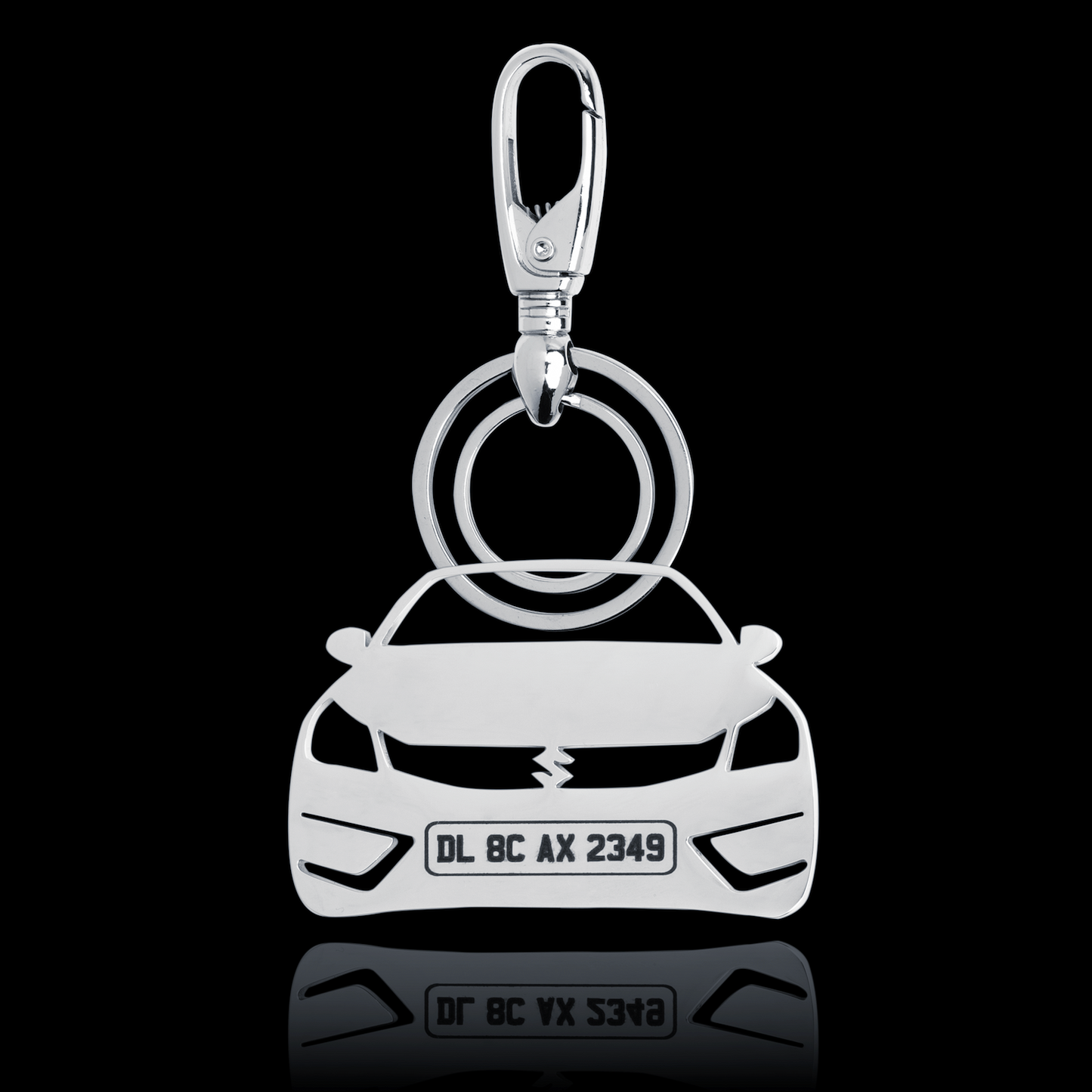 Personalised Number Plate Car Keychain