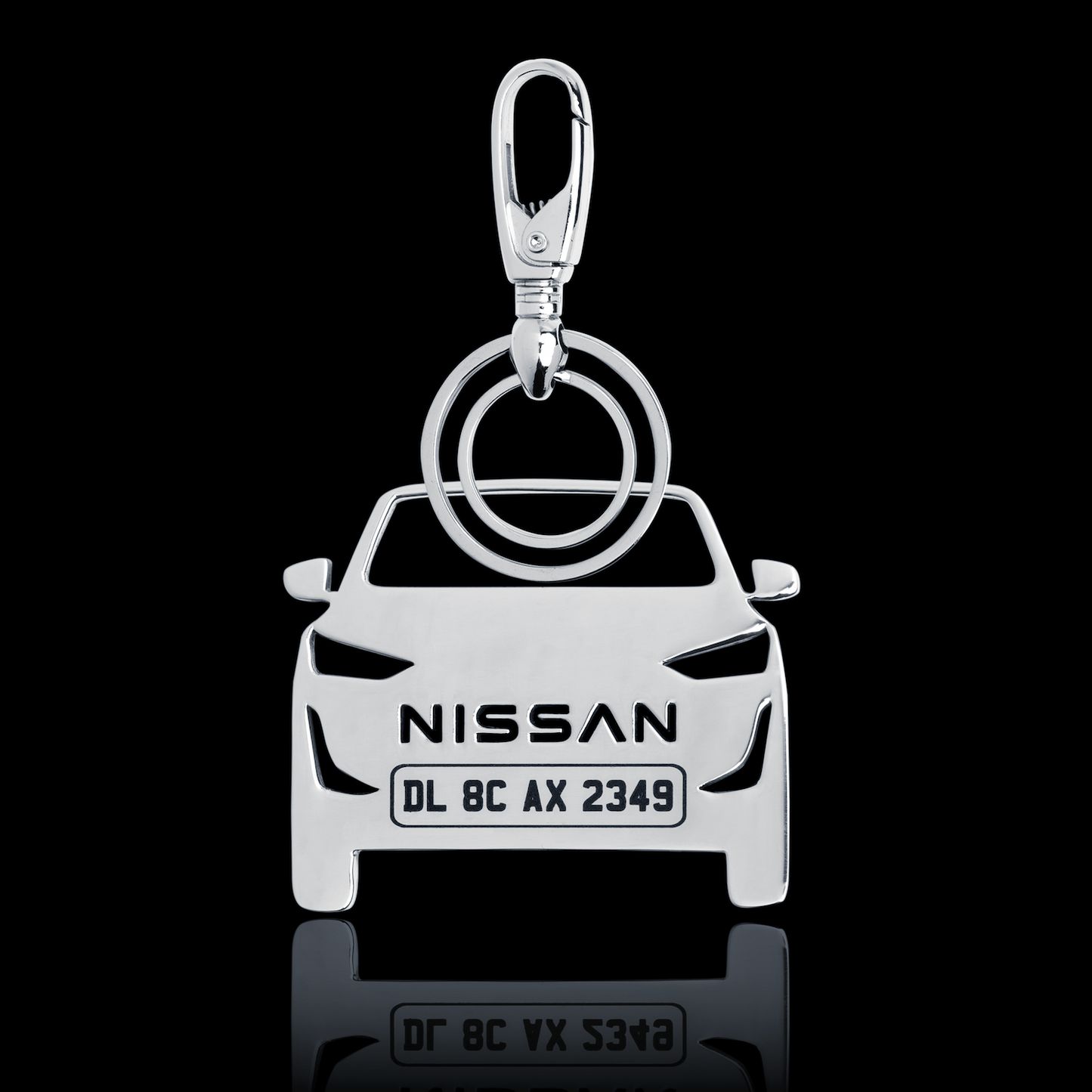Personalised Number Plate Car Keychain