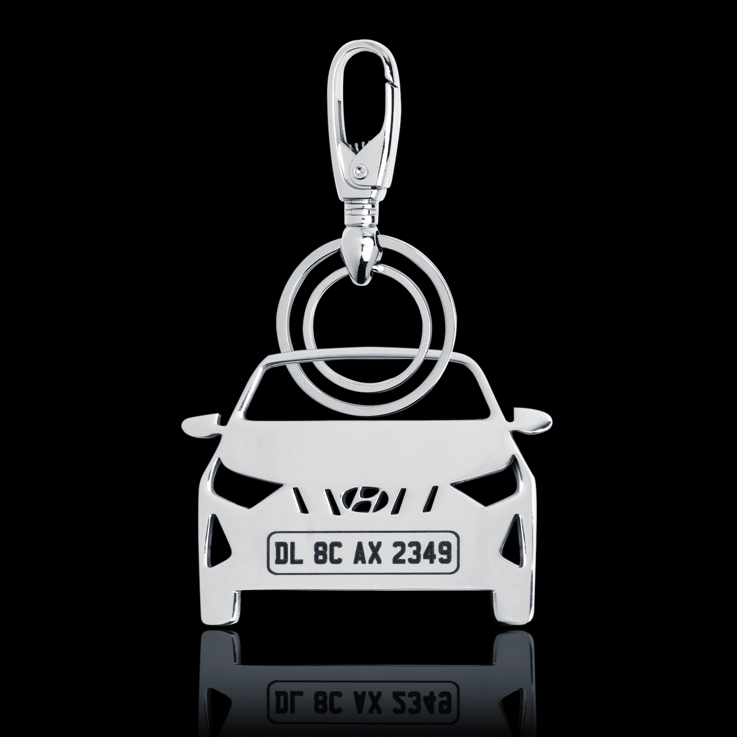 Personalised Number Plate Car Keychain