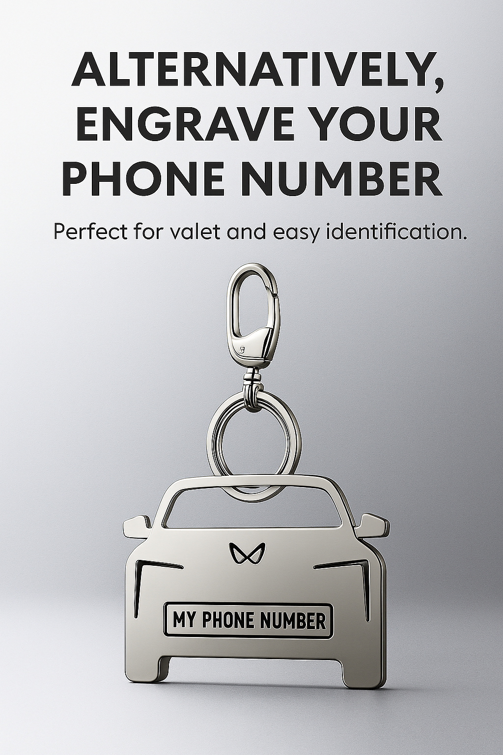Personalised Number Plate Car Keychain