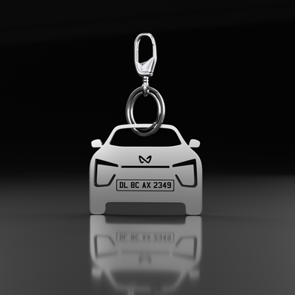 Personalised Number Plate Car Keychain