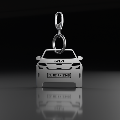 Personalised Number Plate Car Keychain