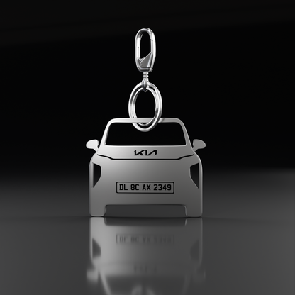 Personalised Number Plate Car Keychain