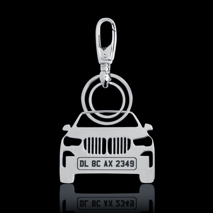 Personalised Number Plate Car Keychain