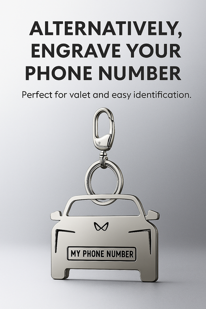Personalised Number Plate Car Keychain